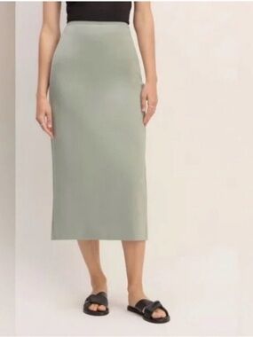 Everlane The Dream Maxi Skirt - Sage Green